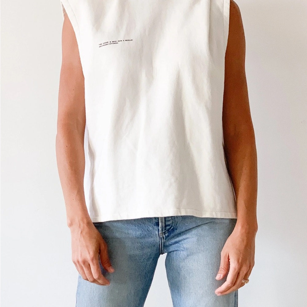 Pangaia White Knit Top